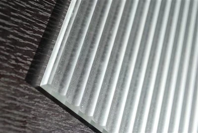 Flat Glass Decoration - Oil Sand Effect