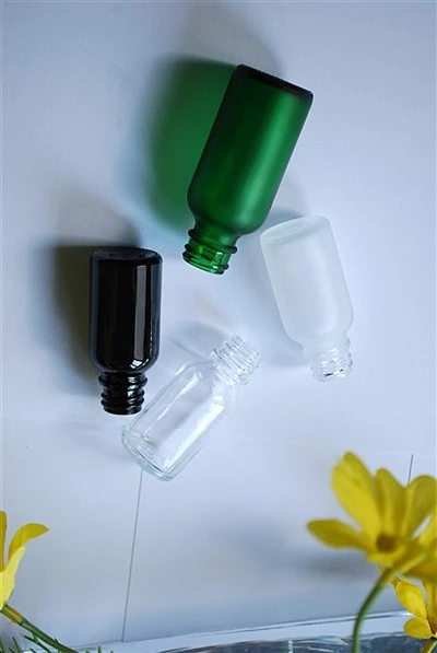 Satin Effect Glass Medicine Bottle