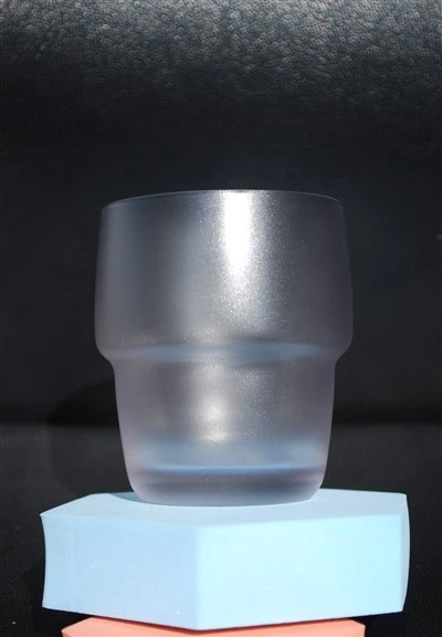 Oil Sand Effect Glass Cup