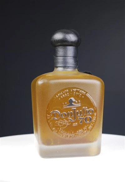 Glass Liquor Bottle With Satin Effect