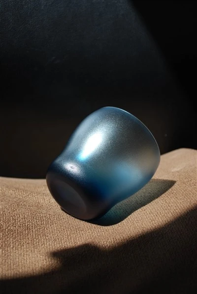 Glassware With Oil Sand Effect