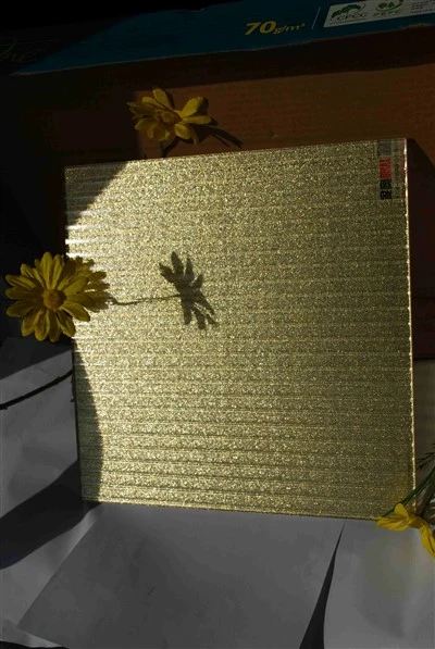 Gold Oil-Sand Effect Patterned Float Glass