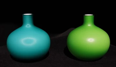 Oil Sand Effect Colored Glass Vases