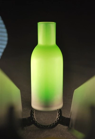 Satin Effect Colored Glass Vase