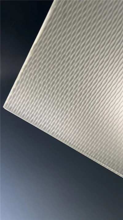 Satin Effect Flat Glass With Pattern