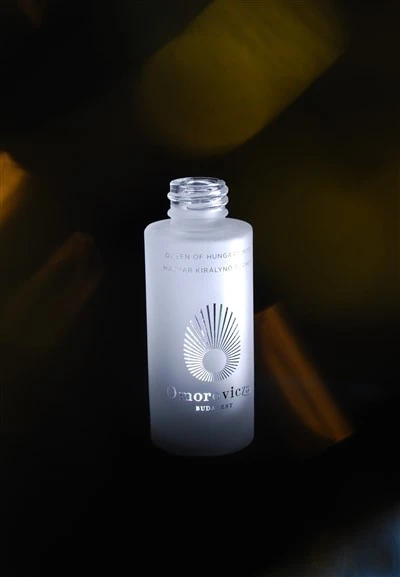 Satin Effect Surface Glass Cosmetic Bottle